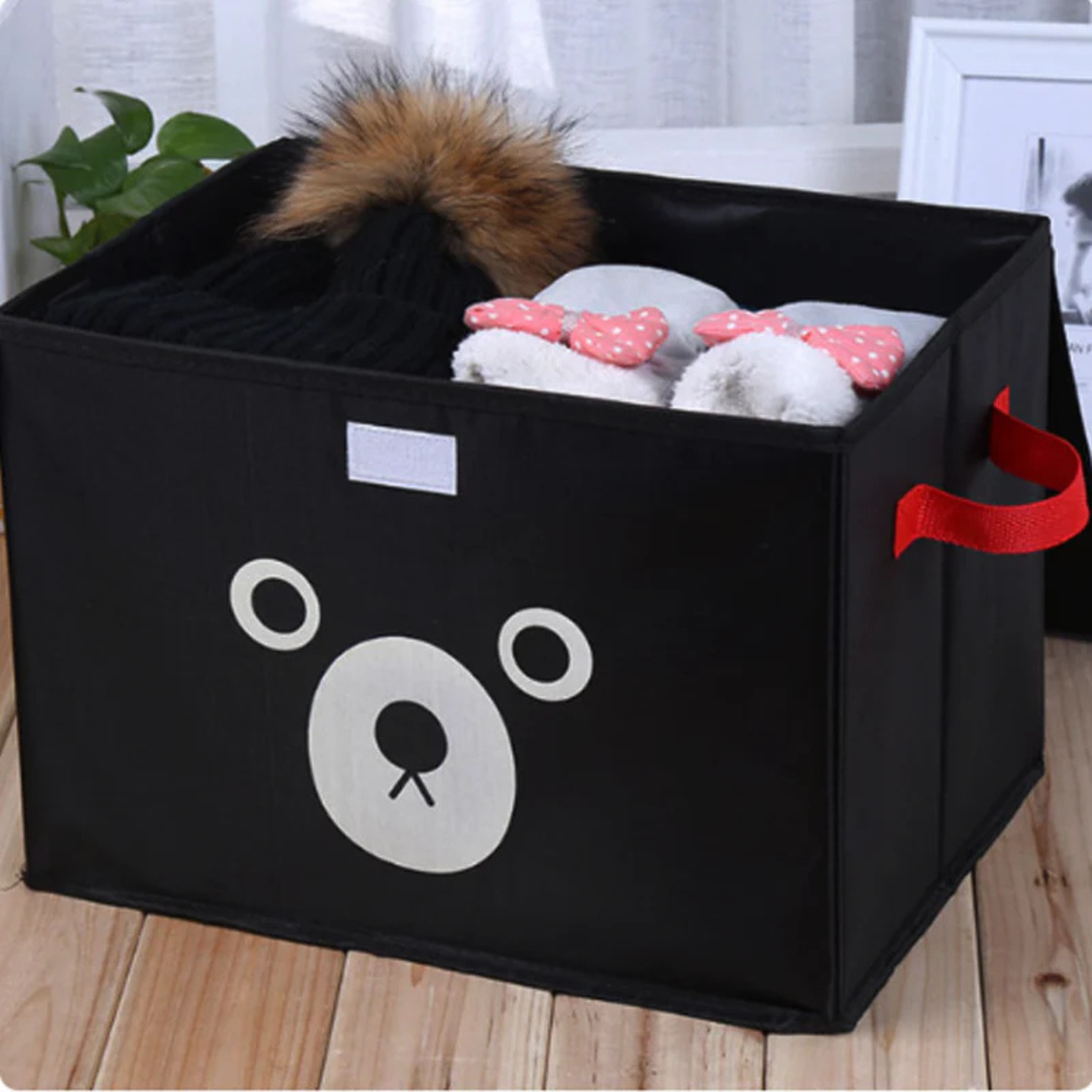 Panda Storage Box - Fold-able Cartoon Cute Bear Storage Box For Clothes & Kids Toys