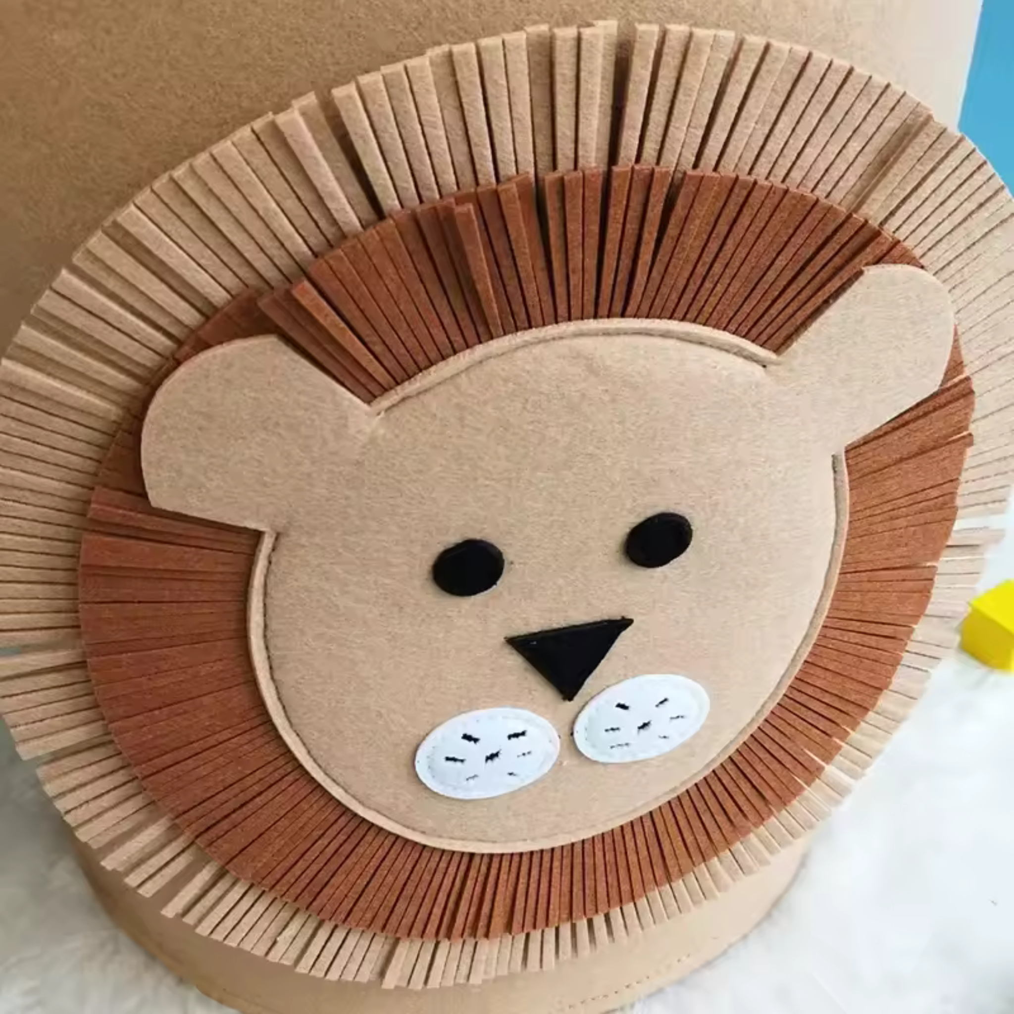 Cartoon Animal Storage Basket Large -Lion